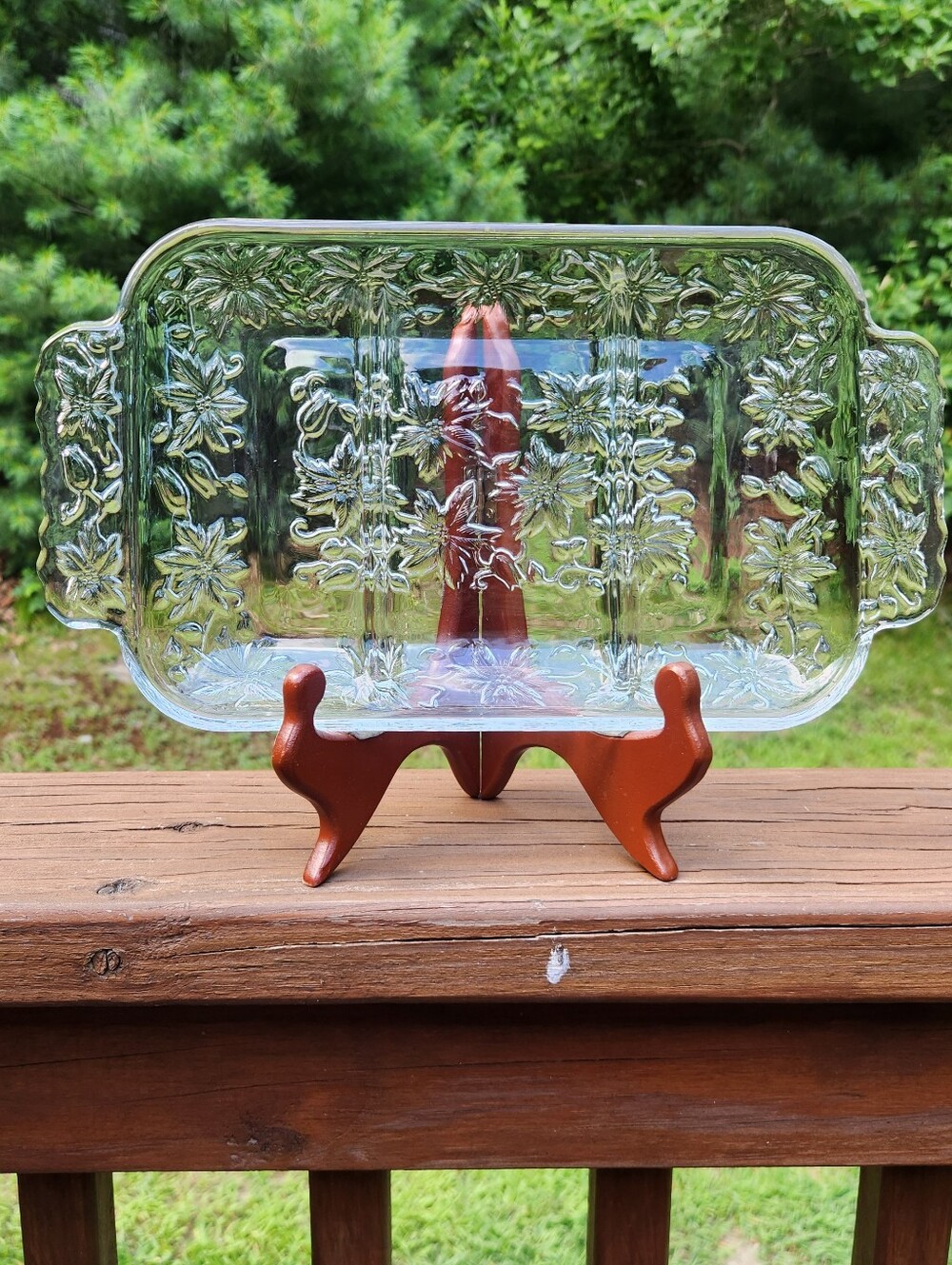 Princess House Fantasia 3 Part Relish Tray With Handles #534